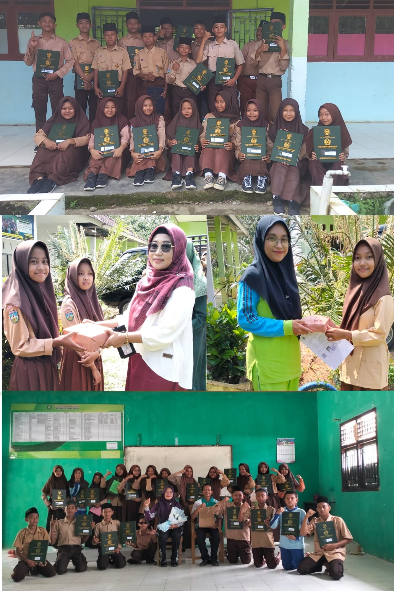 Pembagian Raport Semester Genap di MTs Negeri 6 Merangin Tahun Ajaran 2023/2024