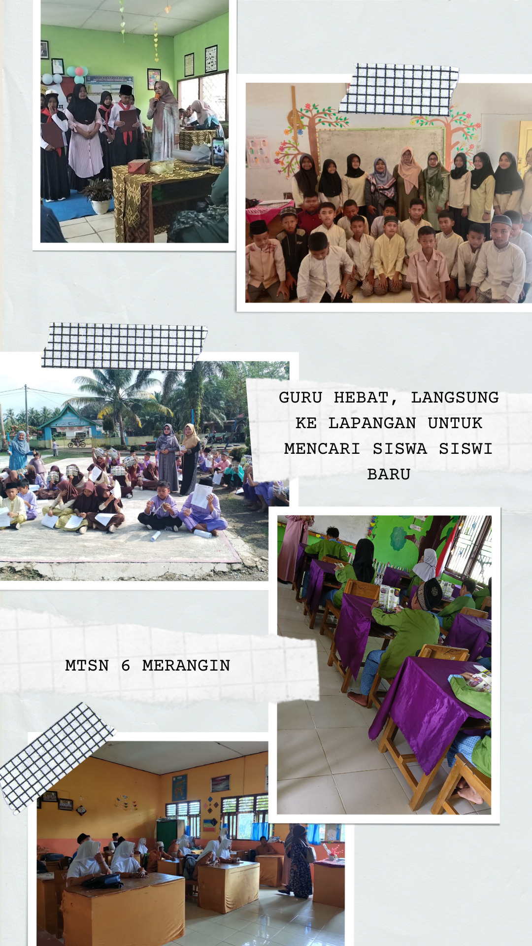 Tim Penerimaan Peserta Didik Baru (PPDB) MTsN 6 Merangin Turun Langsung Ke Sekolah Dasar 