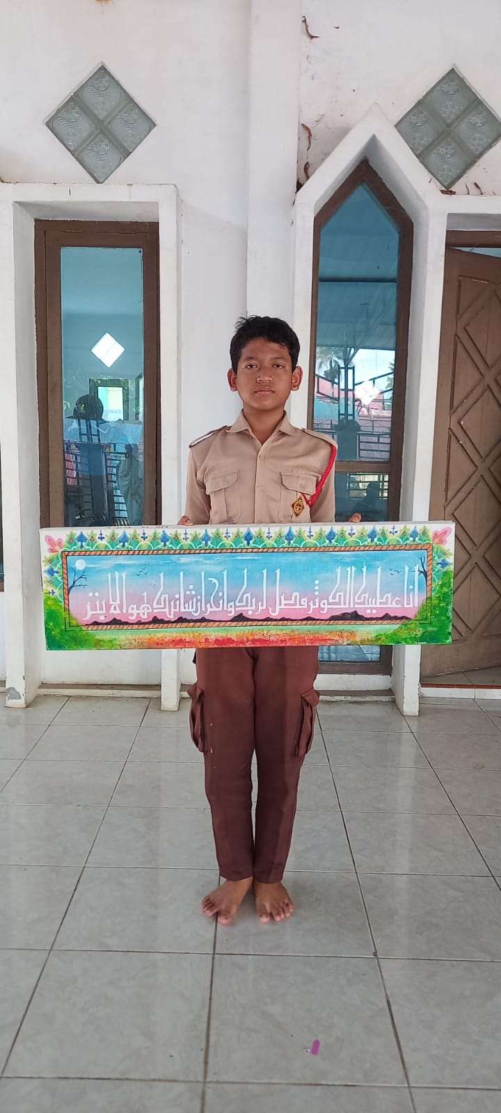 Gading Ibnu Siswa MTs N 6 Merangin Ikuti Perlombaan Kaligrafi Tingkat Penggalang dalam Peringatan Hari Lahir Baden Powell 2025