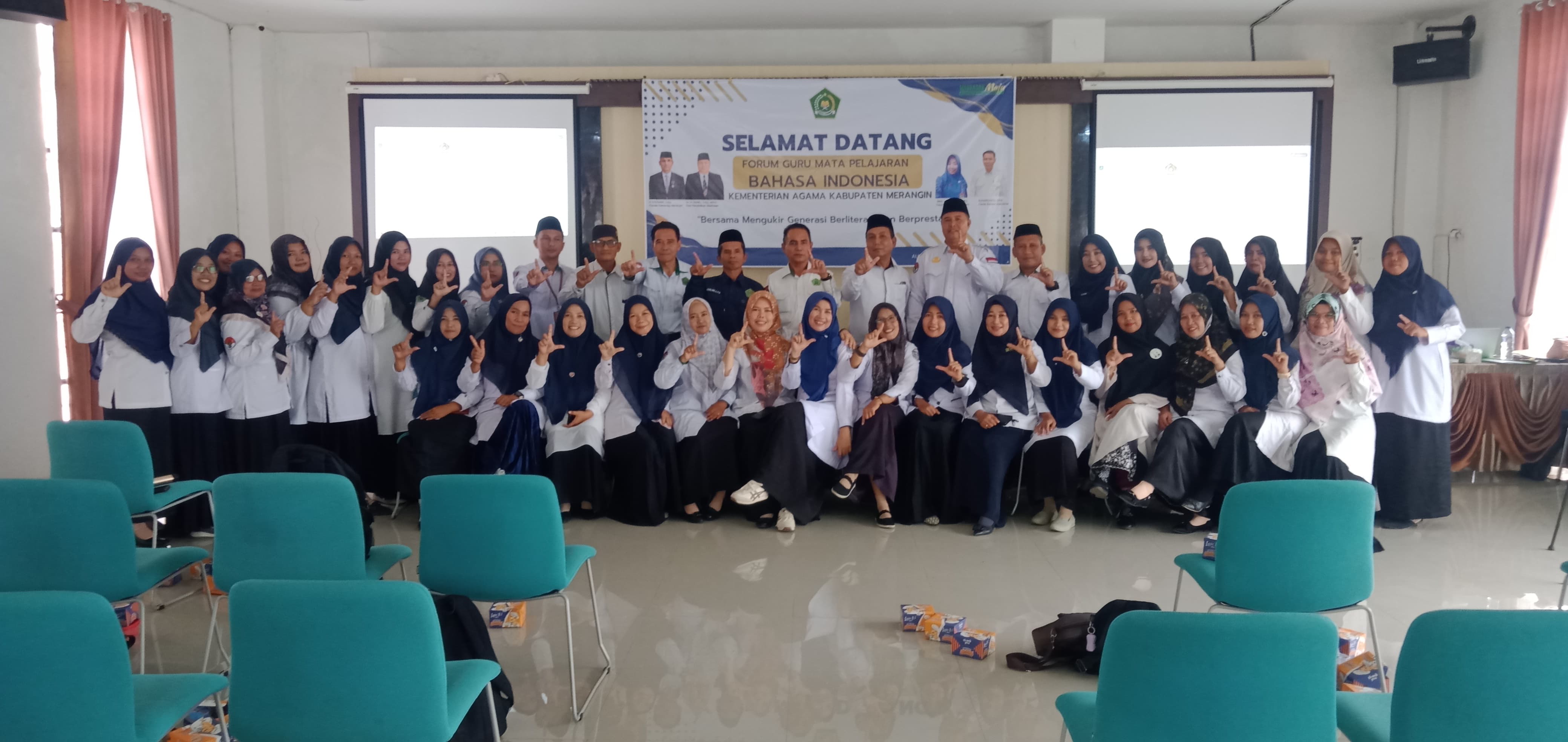 Guru MTs N 6 Merangin, Wahyuni Ekowati, Ikuti Forum Guru Mata Pelajaran Bahasa Indonesia di Kementerian Agama Kabupaten Merangin