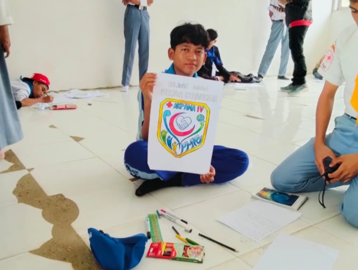 Tim PMR MTsN 6 Merangin Ikuti Lomba Cipta Logo PMI