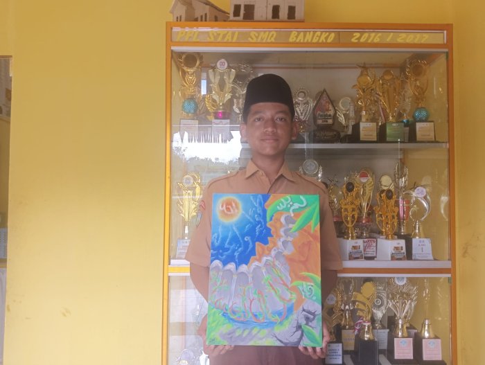 Gading Ibnu Ardana, Siswa berprestasi MTsN 6 Merangin Kelas VIII, Tekun Berlatih Menggambar untuk Persiapan Event Mendatang