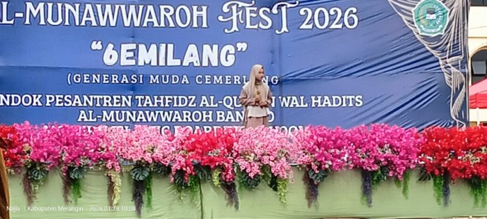 Siswi MTsN 6 Merangin Ikuti Lomba Sholawat Al-Munawaroh Fest 2026