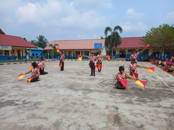 Siswi MTsN 6 Merangin Raih Juara di HUT Pramuka ke-65