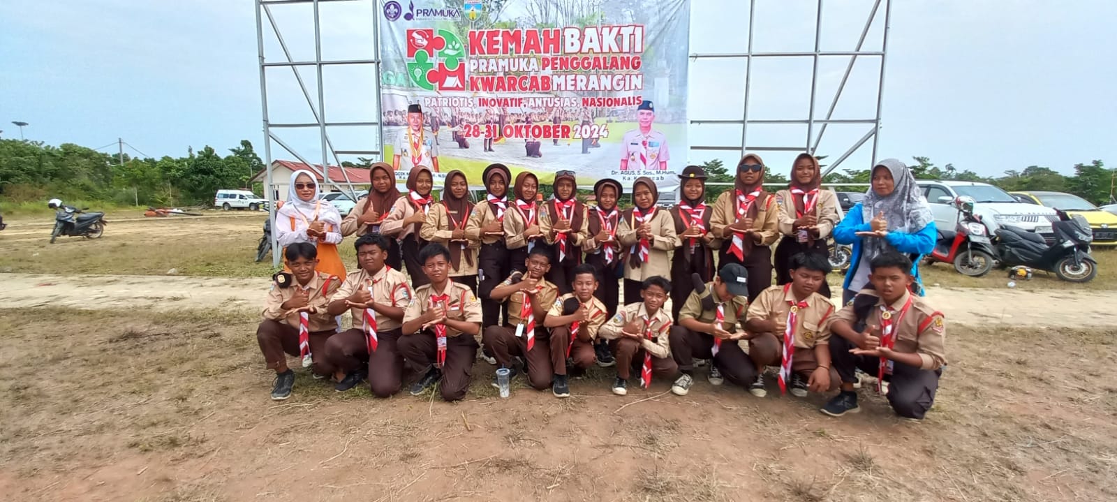 MTsN 6 Merangin Ikuti Kegiatan Perkemahan Bakti Pramuka Penggalang Kwartir Cabang Merangin