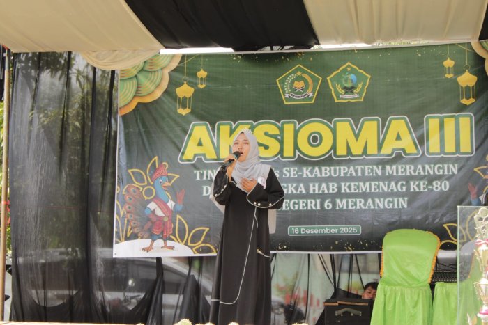 MTsN 6 Merangin Juara Sholawat Solo di AKSIOMA 2025